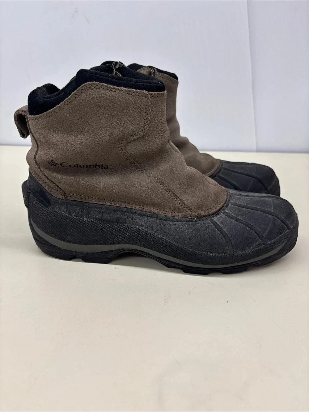 Columbia Men's Brown and Black Waterproof Snow Boots